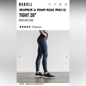 NoBull midnight heather black (navy/black) matte size M